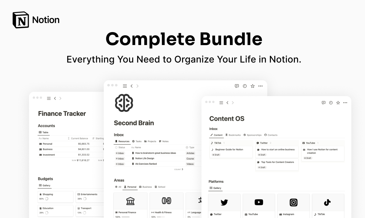 Complete Bundle Notion Template